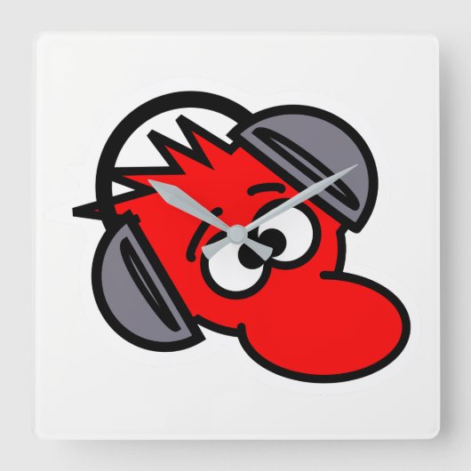 Muis Vierkante Klok (Voorkant)