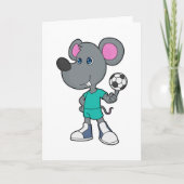 Muis Voetbal Soccer Kaart (Voorkant)