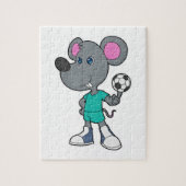 Muis Voetbal Soccer Legpuzzel (Verticaal)