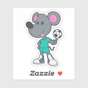 Muis Voetbal Soccer Sticker