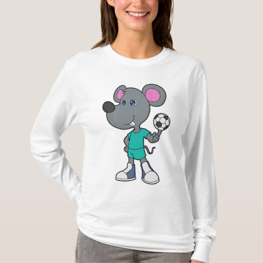 Muis Voetbal Soccer T-shirt (Voorkant)