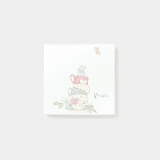 muis Waterverf groene stut  Post-it® Notes (Voorkant)