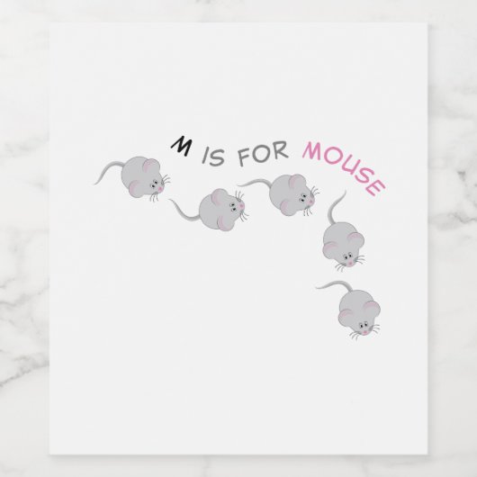 Muis Wijn Etiket (Enkel label)