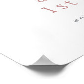 Muis Wild One Flower 1st Birthday Welcome Sign Poster (Hoek)