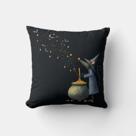 Muis Wizard Kussen met Patroon Terug