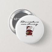 Muis zonder creatie roerde ronde button 5,7 cm (Voorkant /achterkant)