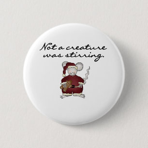 Muis zonder creatie roerde ronde button 5,7 cm