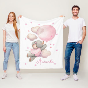 Muisballon voor baby's fleece deken