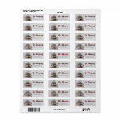 Muisbeestje Retouradreslabels Dier Etiket (Full Sheet)