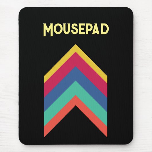 Muisblad aangepaste tekst Omhoog Pijlen Foto Toets Muismat (Voorkant)
