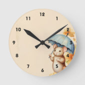 Muisbloemen blauw sinaasappel roze oud bruin papie ronde klok (Voorkant)