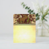 Muiscamouflage-uitnodigingen, -stickers, -stempels kaart (Staand voorkant)