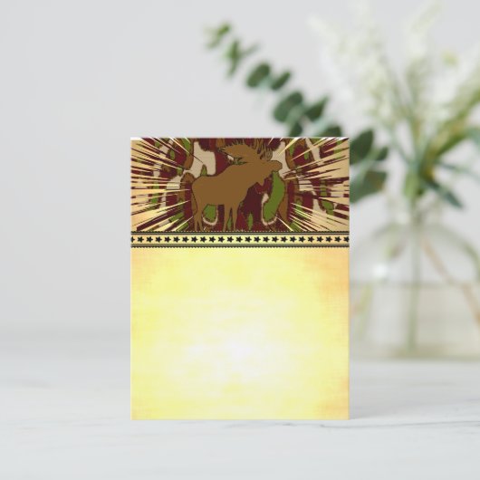 Muiscamouflage-uitnodigingen, -stickers, -stempels kaart (Staand voorkant)