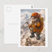 Muiscarrière als bergbeklimmer briefkaart (Voorkant / Achterkant)