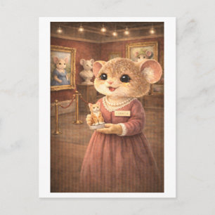 Muiscarrière als galerijcurator briefkaart