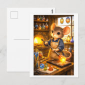 Muiscarrière als glasblazer briefkaart (Voorkant / Achterkant)