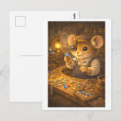 Muiscarrière als juwelier briefkaart (Voorkant / Achterkant)