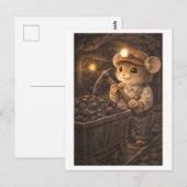 Muiscarrière als kolenmijnwerker briefkaart (Voorkant / Achterkant)