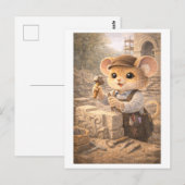 Muiscarrière als steenhouwer briefkaart (Voorkant / Achterkant)