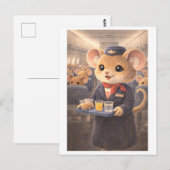 Muiscarrière als stewardess briefkaart (Voorkant / Achterkant)