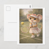 Muiscarrière als tennisser briefkaart (Voorkant / Achterkant)