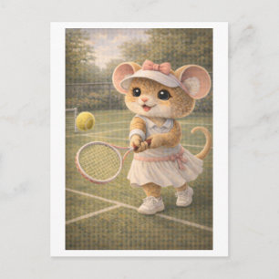 Muiscarrière als tennisser briefkaart