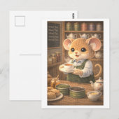 Muiscarrière als Theesalon Eigenaar Briefkaart (Voorkant / Achterkant)