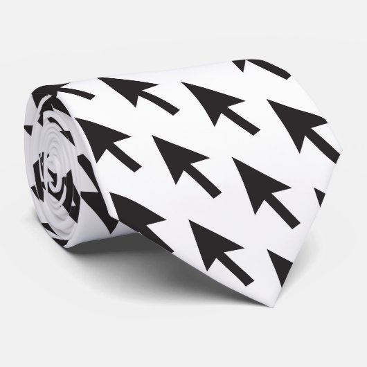 Muiscursor op Mannen Stropdas (Opgerold)