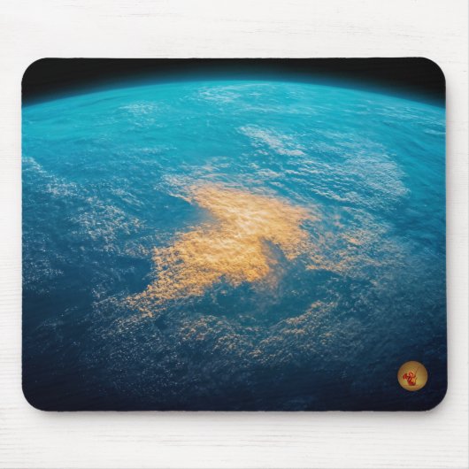 Muisermat Exoplaneet Blauw Muismat (Voorkant)