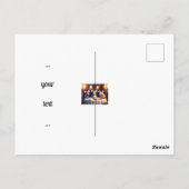 Muisfamilie aan de eettafel briefkaart (Achterkant)