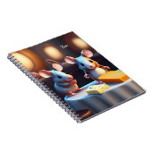 Muisfamilie aan de eettafel notitieboek (Rechterzijde)