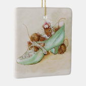 Muisfamilie in een schoen van Beatrix Potter Keramisch Ornament (Rechts)