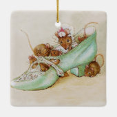 Muisfamilie in een schoen van Beatrix Potter Keramisch Ornament (Achterkant)