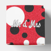 Muisfeest bruiloft Mr. & Mrs Heart Favor Box Bedankdoosjes (Bovenkant)