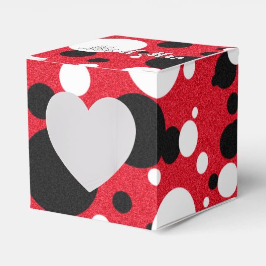 Muisfeest bruiloft Mr. & Mrs Heart Favor Box Bedankdoosjes (Voorkant Zijde)
