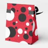 Muisfeest bruiloft Mr. & Mrs. Polka Dot Receptie Bedankdoosjes (Achterkant)