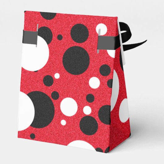 Muisfeest bruiloft Mr. & Mrs. Polka Dot Receptie Bedankdoosjes (Achterkant)