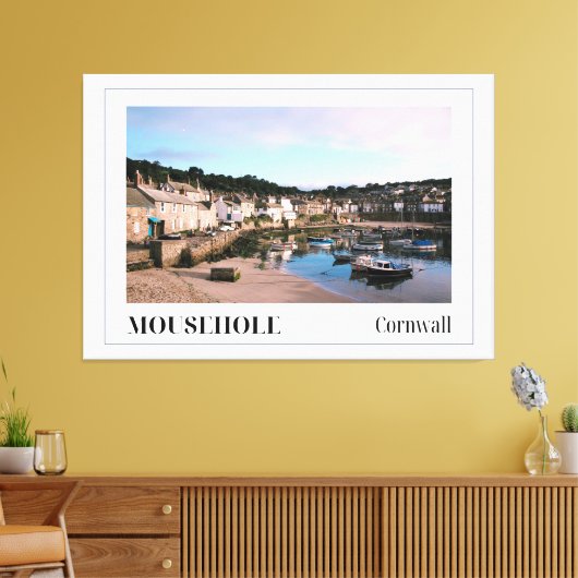 Muisgat, Cornwall Canvas Afdruk (Insitu (Woonkamer))