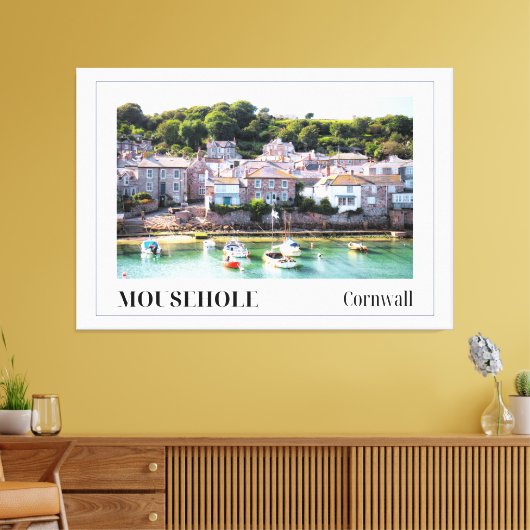 Muisgat, Cornwall Canvas Afdruk (Insitu (Woonkamer))