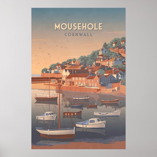 Muisgat Cornwall Reisposter Poster (Voorkant)