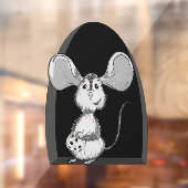Muisgat met koekje raamsticker (Vel 2)