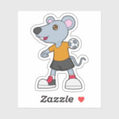 Muishandbalspeler Handball Sticker (Vel)
