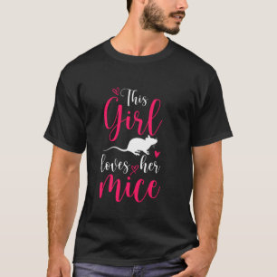 Muishuisvrouw Rat Women Dit meisje houdt van haar T-shirt
