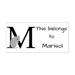 MuisInitiaal Rubberstempel