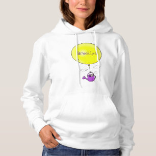 Muisje in gieter met ballon cartoon hoodie
