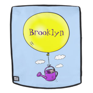 Muisje in gieter met ballon cartoon rugtassen