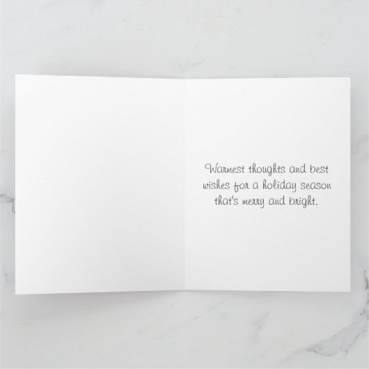 Muisje met bessen in de winter kaart (Binnen)