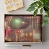 Muisje met Kerstmis & Kerstsok Decoupage Tissuepapier (Geschenk)