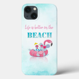 Muisje Schattig Strand in stijl Case-Mate iPhone Case