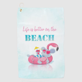 Muisje Schattig Strand in stijl Golfhanddoek